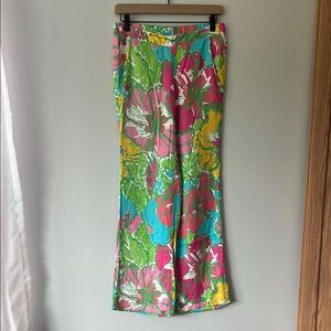 Lilly Pulitzer Floral Pants - Pink, Red, Green, Yellow, Blue